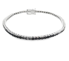 Load image into Gallery viewer, Tennis bracelet black on black