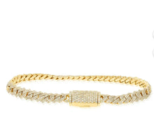 Load image into Gallery viewer, Cuban diamond bracelet