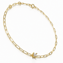 Load image into Gallery viewer, Skinny Diamond Paper Clip Bracelet