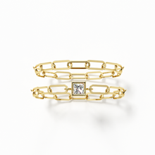 Load image into Gallery viewer, Skinny Diamond Paper Clip Ring