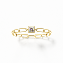 Load image into Gallery viewer, Skinny Diamond Paper Clip Ring