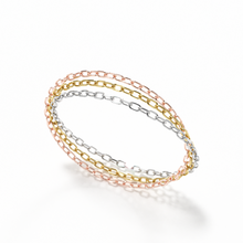 Load image into Gallery viewer, Trio 14K Gold Chain Ring