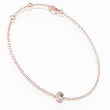 Load image into Gallery viewer, Solitaire Bezel Diamond Chain Bracelet