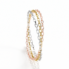 Load image into Gallery viewer, Trio 14K Gold Chain Ring