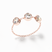 Load image into Gallery viewer, 3 Sisters Diamond Chain Ring