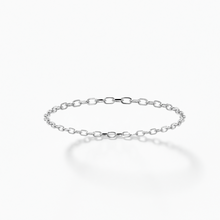 Load image into Gallery viewer, 14k White Gold Chain Ring