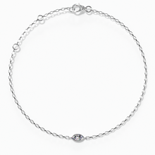 Load image into Gallery viewer, Marquise Bezel Diamond Chain Bracelet