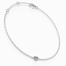 Load image into Gallery viewer, Marquise Bezel Diamond Chain Bracelet