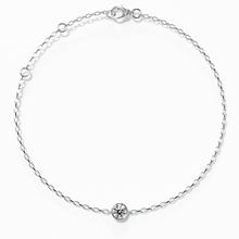 Load image into Gallery viewer, Solitaire Bezel Diamond Chain Bracelet