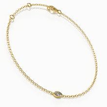 Load image into Gallery viewer, Marquise Bezel Diamond Chain Bracelet