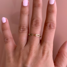Load image into Gallery viewer, Ava Paper Clip Chain Ring