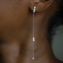 Load image into Gallery viewer, Diamond Waterfall Earrings