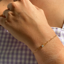 Load image into Gallery viewer, Skinny Diamond Paper Clip Bracelet