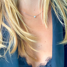 Load image into Gallery viewer, Solitaire Diamond Necklace White 14k Gold
