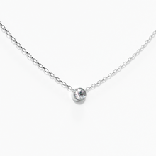 Load image into Gallery viewer, Solitaire Diamond Necklace White Gold