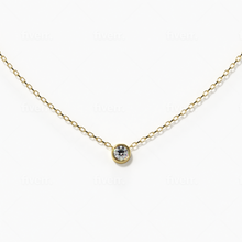 Load image into Gallery viewer, Solitaire Diamond Necklace Yellow 14K Gold