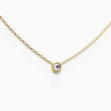 Load image into Gallery viewer, Solitaire Diamond Necklace Yellow Gold