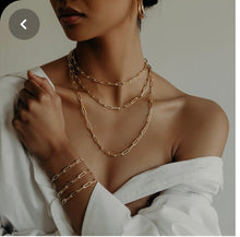 Load image into Gallery viewer, Ava Paper Clip Chain Bracelet