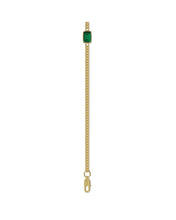 Load image into Gallery viewer, cuban link emerald bracelet