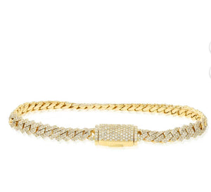 Cuban diamond bracelet