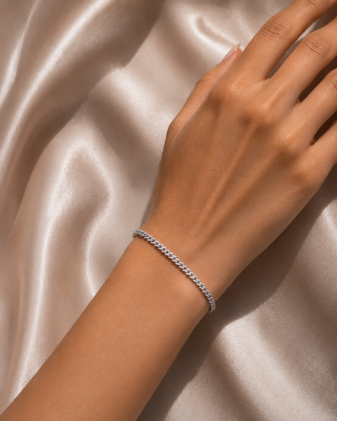 Cuban diamond bracelet