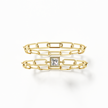 Load image into Gallery viewer, Skinny Diamond Paper Clip Ring

