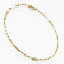 Load image into Gallery viewer, Baguette Bezel Diamond Chain Bracelet
