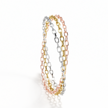 Load image into Gallery viewer, Trio 14K Gold Chain Ring
