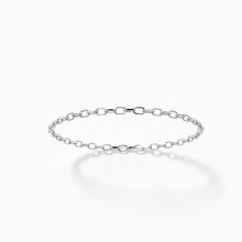 Load image into Gallery viewer, 14k White Gold Chain Ring
