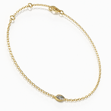 Load image into Gallery viewer, Marquise Bezel Diamond Chain Bracelet
