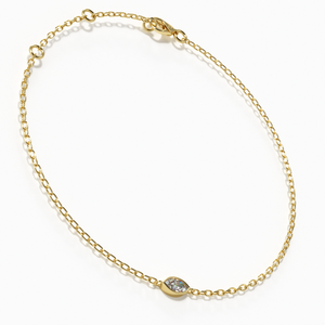 Marquise Bezel Diamond Chain Bracelet