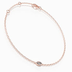 Marquise Bezel Diamond Chain Bracelet