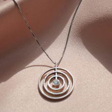Load image into Gallery viewer, Ankara Diamond Necklace Silver
