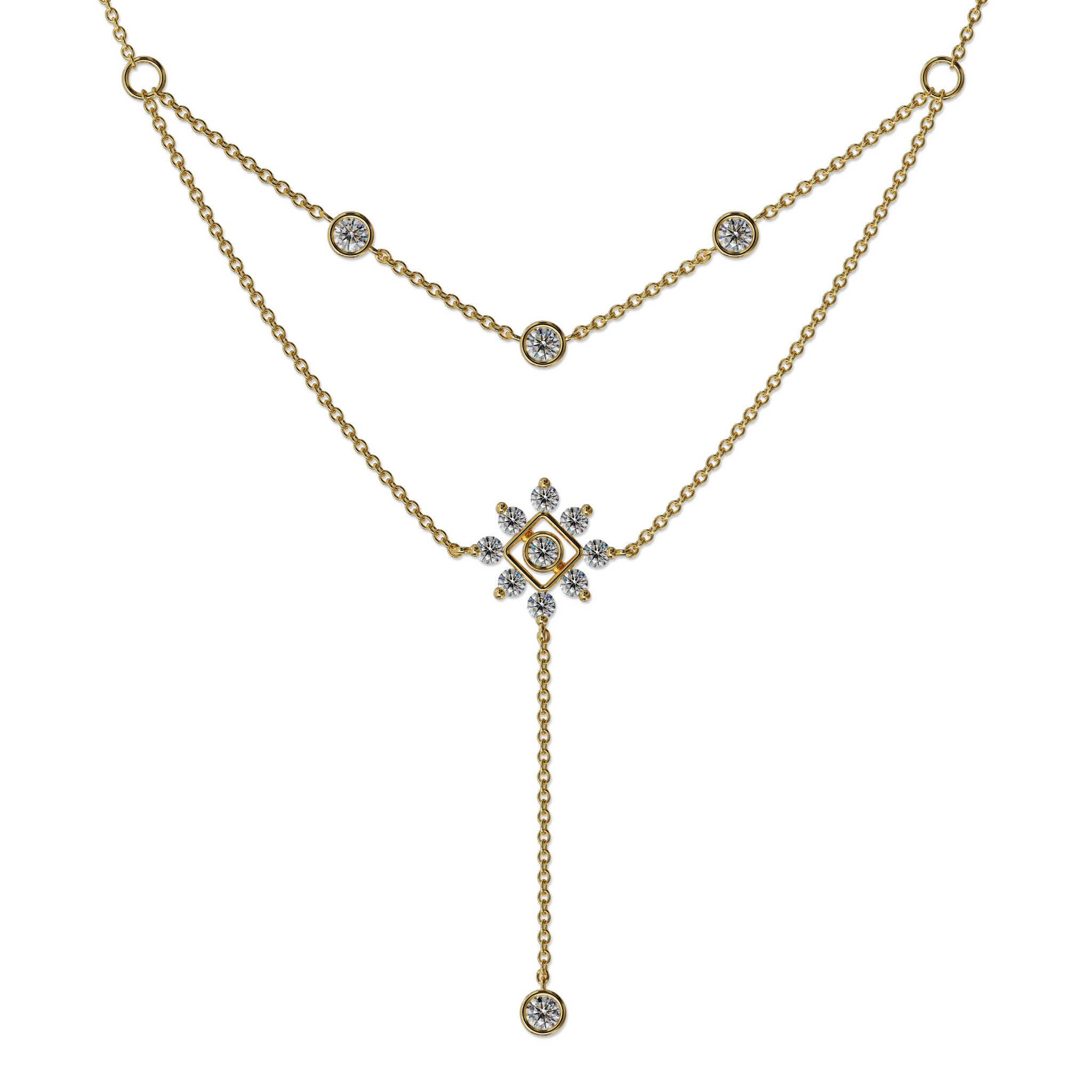 Ana Half Diamond Necklace