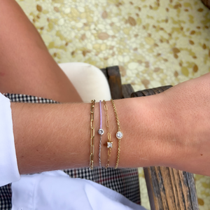 Ava Paper Clip Chain Bracelet