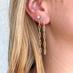 Ava Paper Clip Earrings