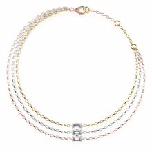 Load image into Gallery viewer, Trio 14k Gold Chain Bracelet
