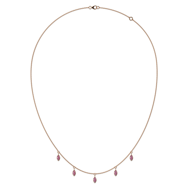 Pink Sapphire Necklace