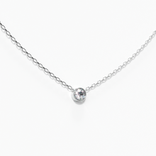 Load image into Gallery viewer, Solitaire Diamond Necklace White Gold
