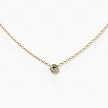Load image into Gallery viewer, Solitaire Diamond Necklace Yellow 14K Gold
