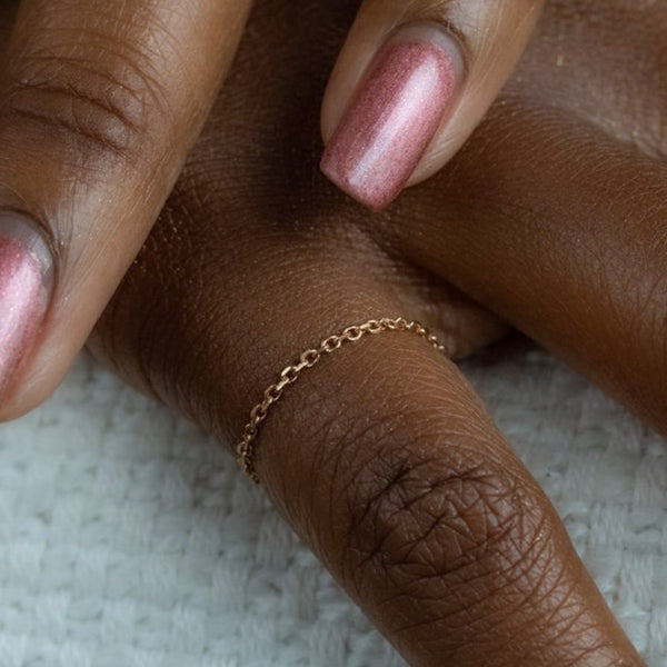 Yellow Gold Chain Ring